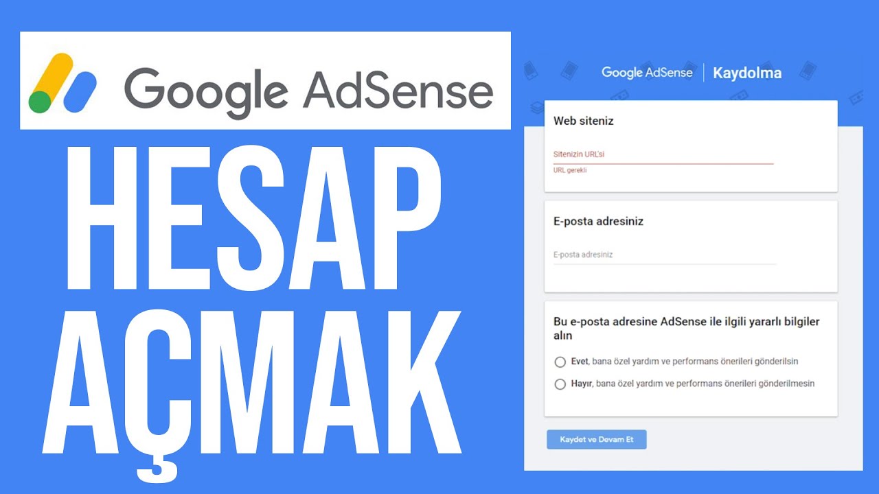 Google AdSense Hesabı Nasıl Açılır?
